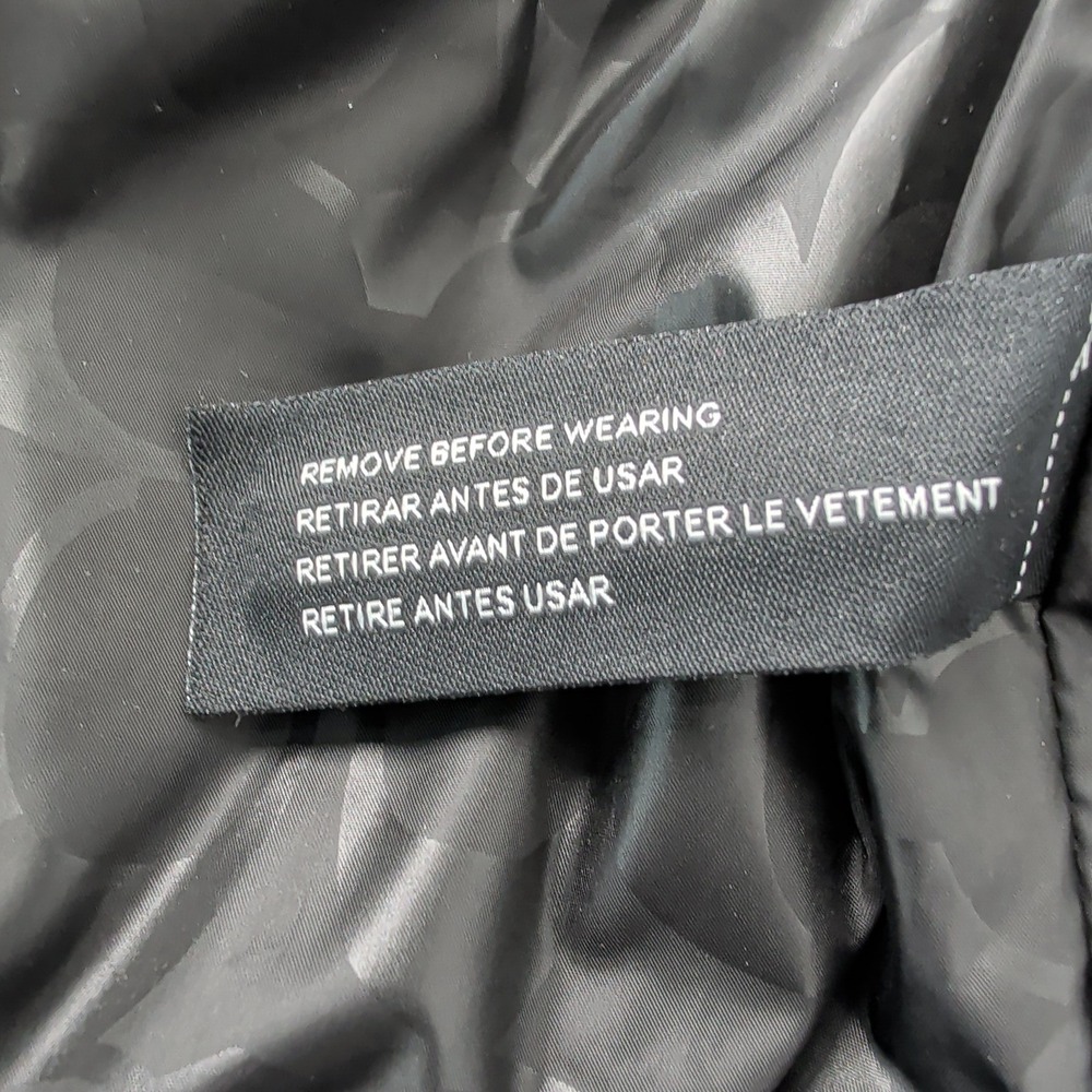 Coach Mens Signature Colorblock Down Vest Black Grey Puffer CG626 XL New - Picture 12 of 14